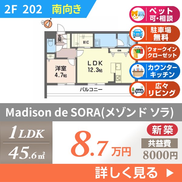 Madison de SORA（メゾン ド ソラ） 202