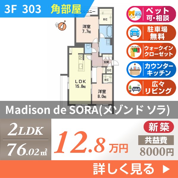 Madison de SORA（メゾン ド ソラ） 303