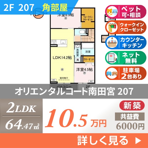 オリエンタルコート南田宮 207