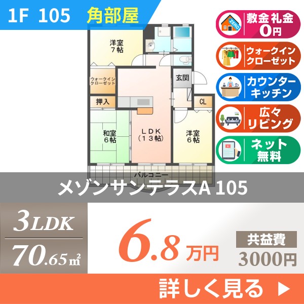 メゾンサンテラスA 105