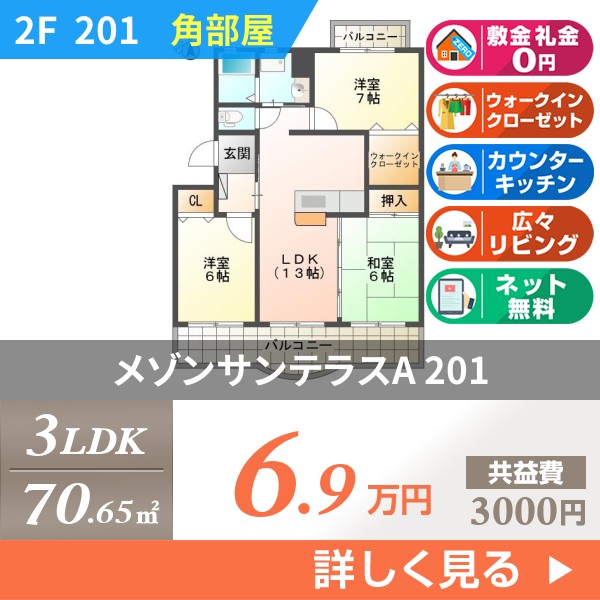 メゾンサンテラスA 201
