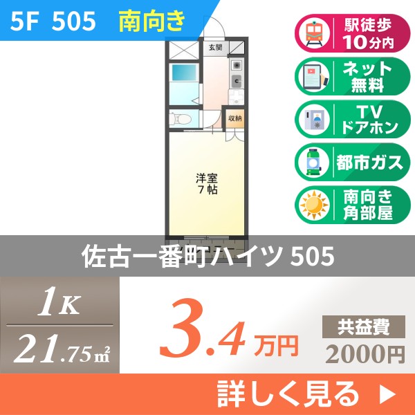 佐古一番町ハイツ 505