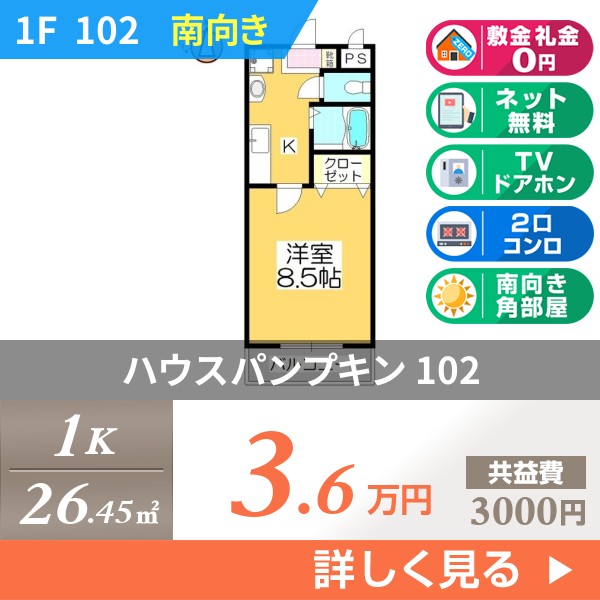 ハウスパンプキン 102