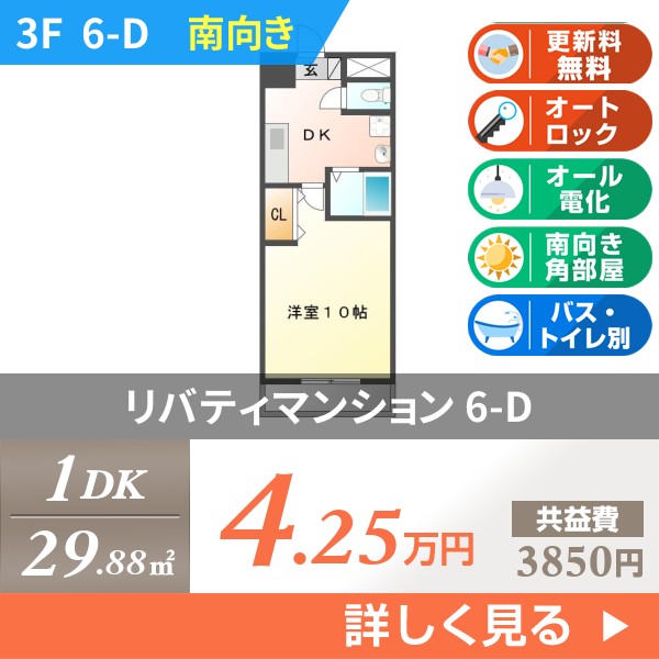 リバティマンション 6hd