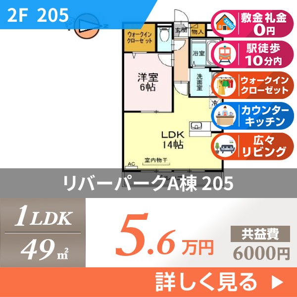リバーパークA棟 205