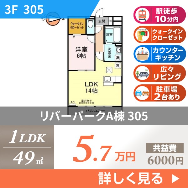リバーパークA棟 305