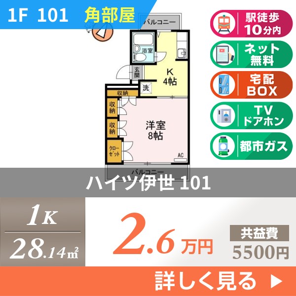 ハイツ伊世 101