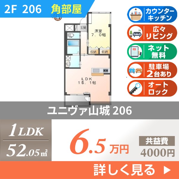 ユニヴァ山城 206