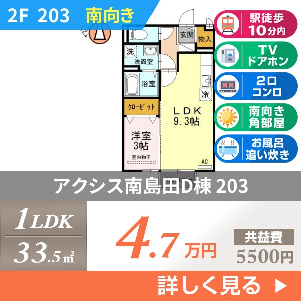 アクシス南島田D棟 203