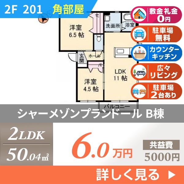 シャーメゾンプランドール B棟 201