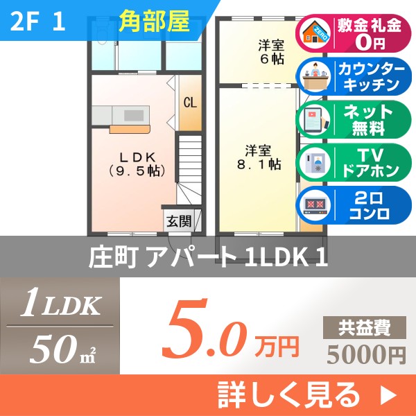庄町 2階建アパート 2008年築 1