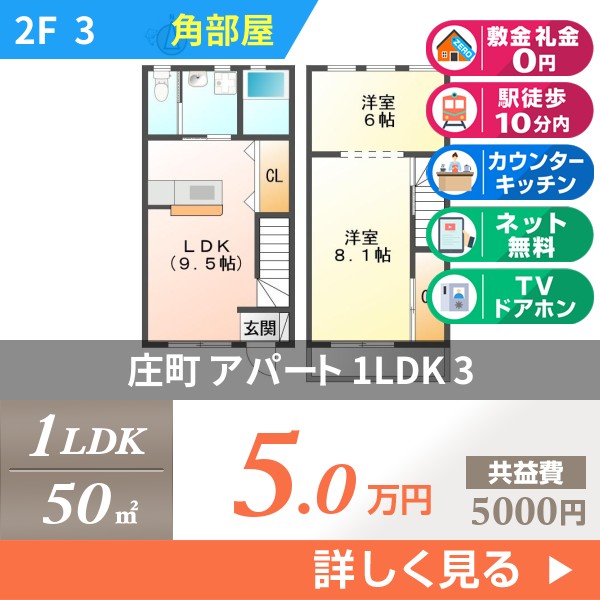 庄町 2階建アパート 2008年築 3