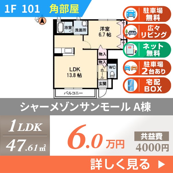 シャーメゾンサンモール A棟 101