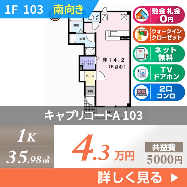 キャプリコートA 103