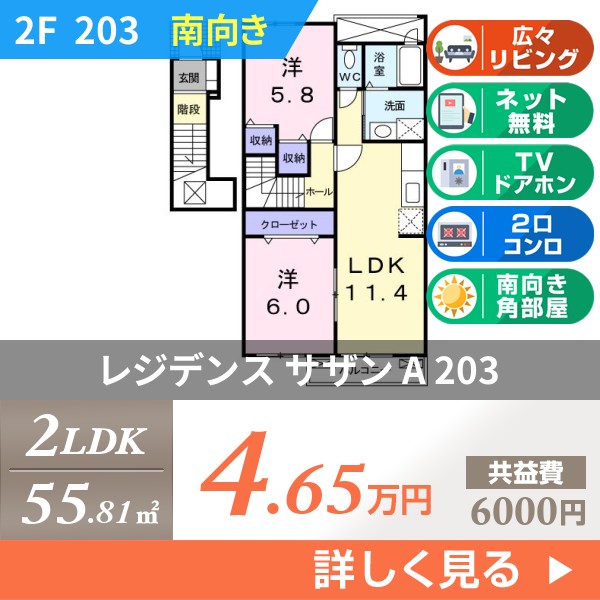 レジデンス サザン A 203