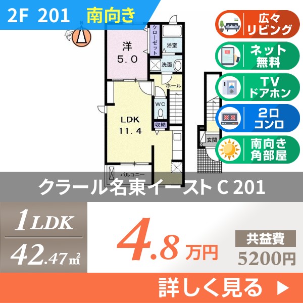 クラール名東イースト C 201