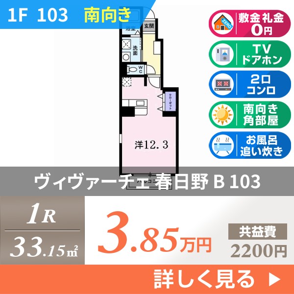 ヴィヴァーチェ 春日野 B 103