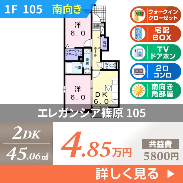 エレガンシア篠原 105