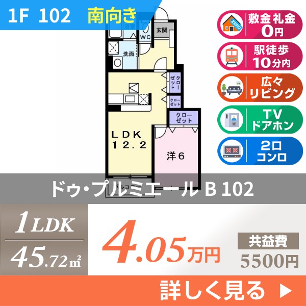 ドゥ・プルミエール B 102