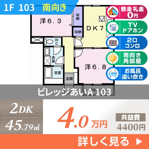 ビレッジあいA 103