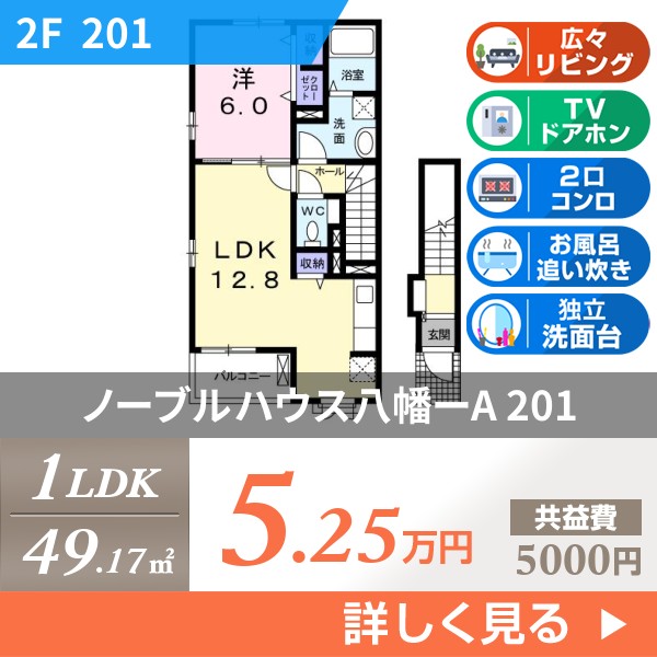 ノーブルハウス八幡ーA 201