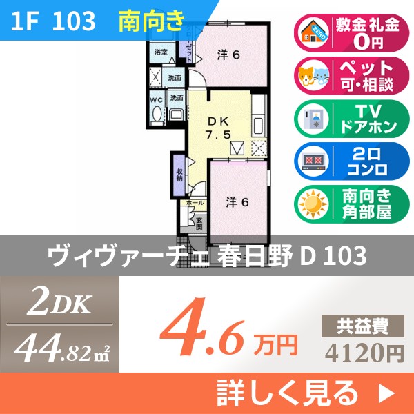 ヴィヴァーチェ 春日野 D 103