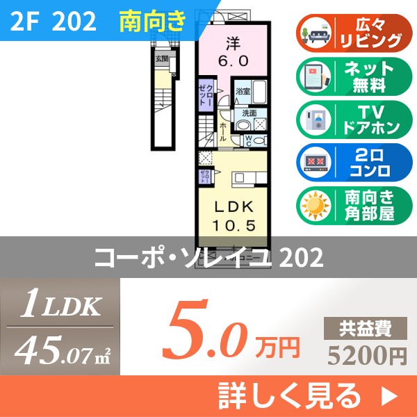 コーポ・ソレイユ 202
