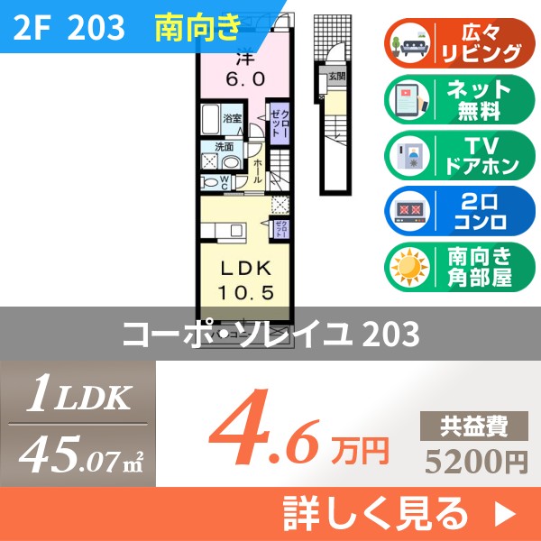 コーポ・ソレイユ 203
