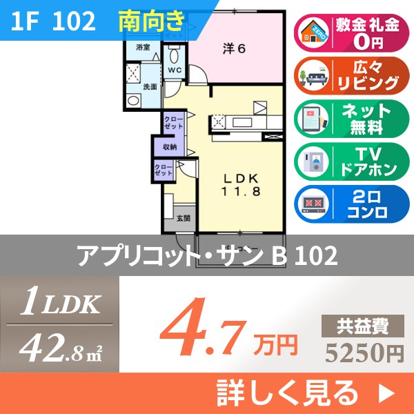 アプリコット・サン B 102
