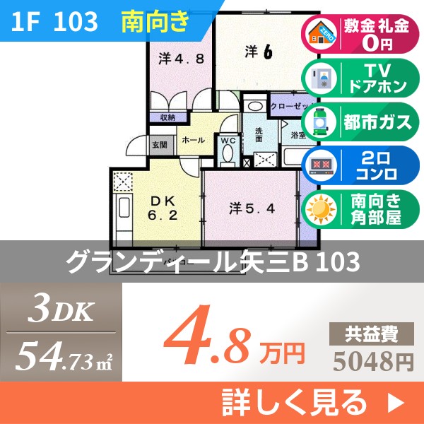 グランディール矢三B 103