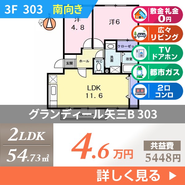グランディール矢三B 303