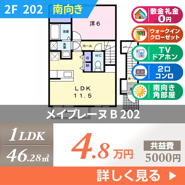 メイプレーヌ B 202