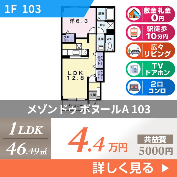 メゾン ドゥ ボヌールA 103