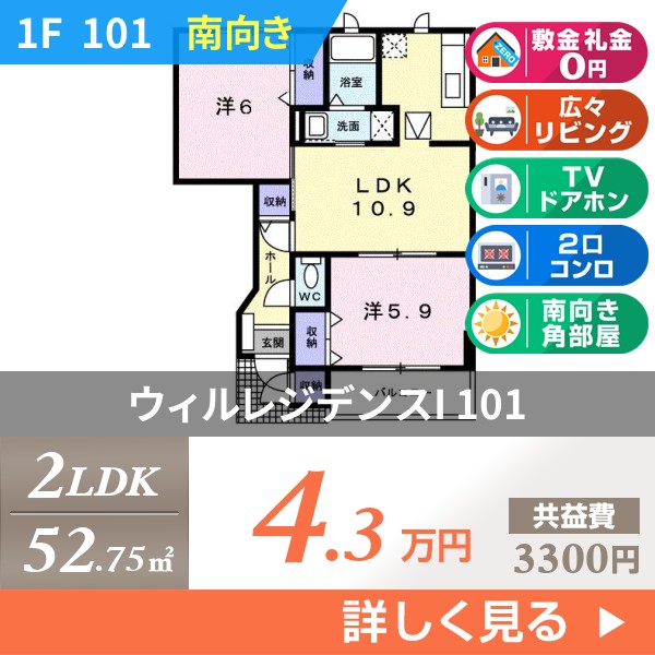 ウィルレジデンスI 101