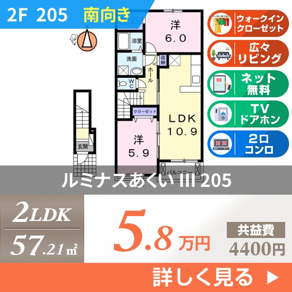ルミナスあくい III 205