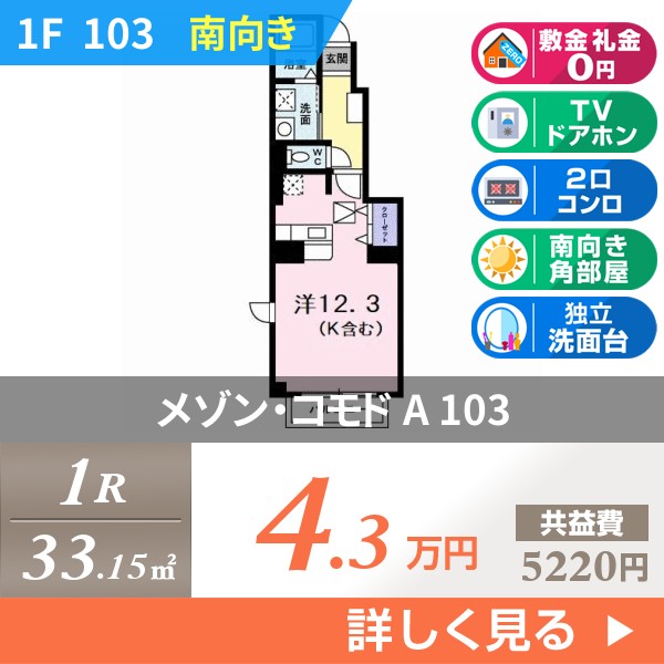 メゾン・コモド A 103