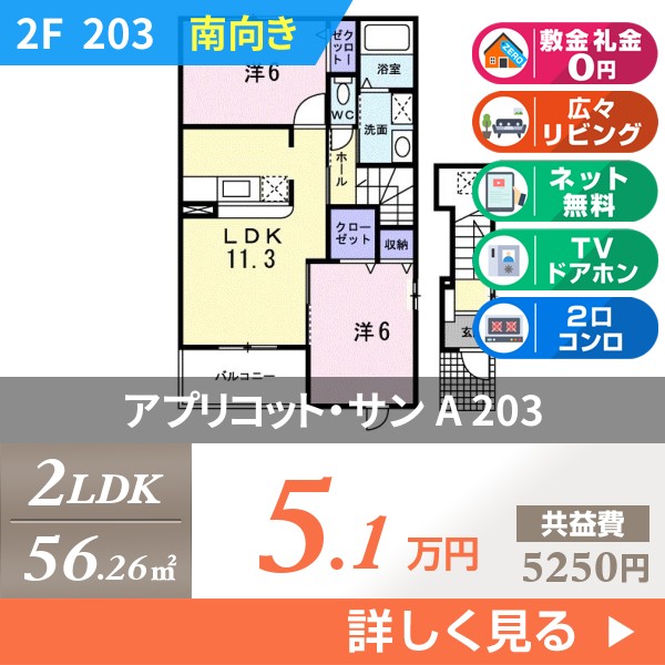 アプリコット・サン A 203