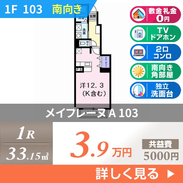 メイプレーヌ A 103