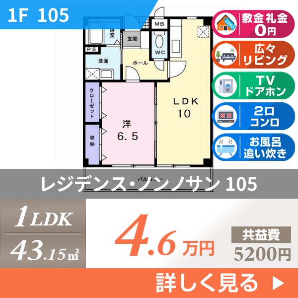レジデンス・ノンノサン 105