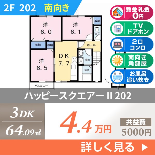 ハッピースクエアー II 202