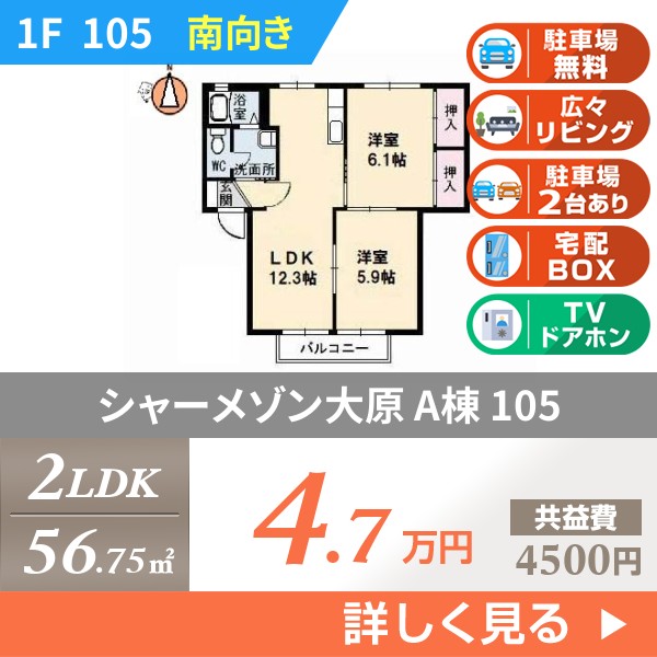 シャーメゾン大原 A棟 105
