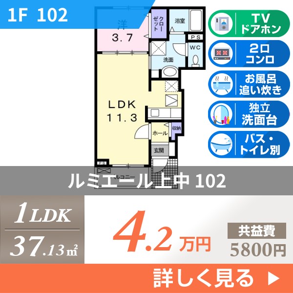 ルミエール上中 102