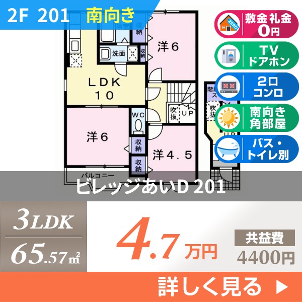ビレッジあいD 201