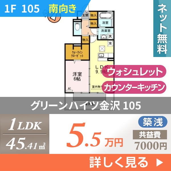グリーンハイツ金沢 105