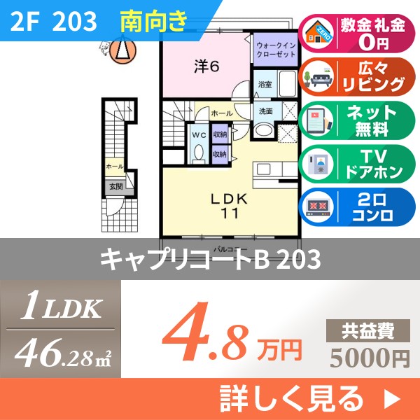キャプリコートB 203