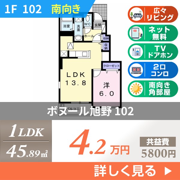 ボヌール旭野 102