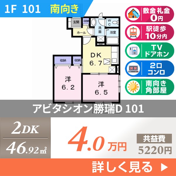 アビタシオン勝瑞D 101