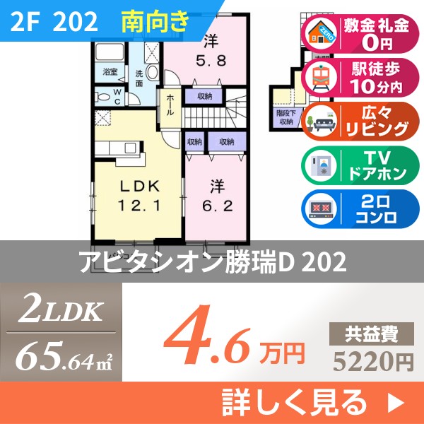 アビタシオン勝瑞D 202