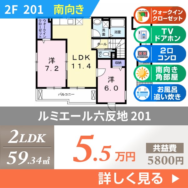 ルミエール六反地 201