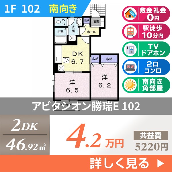 アビタシオン勝瑞E 102